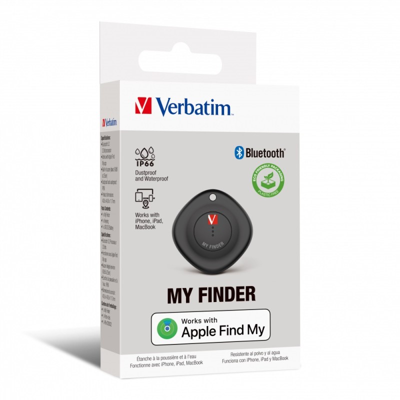 Verbatim My Finder Apple Bluetooth Item Finder - MYF-01 - Black 1-pack — Buy in Cyprus with Fast Delivery
