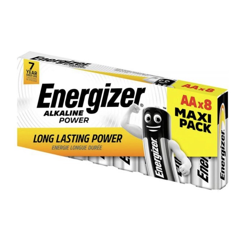 Energizer Alkaline Power - AA Batteries (8pcs) — Buy in Cyprus with Fast Delivery