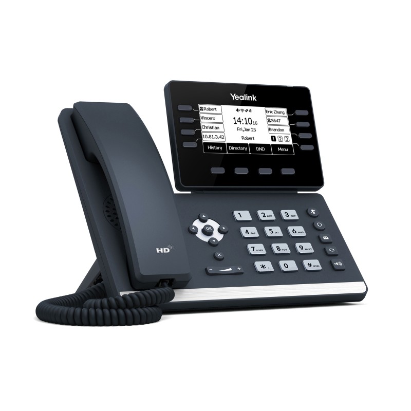 Yealink IP Phone Desktop PoE 3.7'' Gigabit, USB, Expansion, Bluetooth & Wi-Fi T53W — Buy in Cyprus with Fast Delivery
