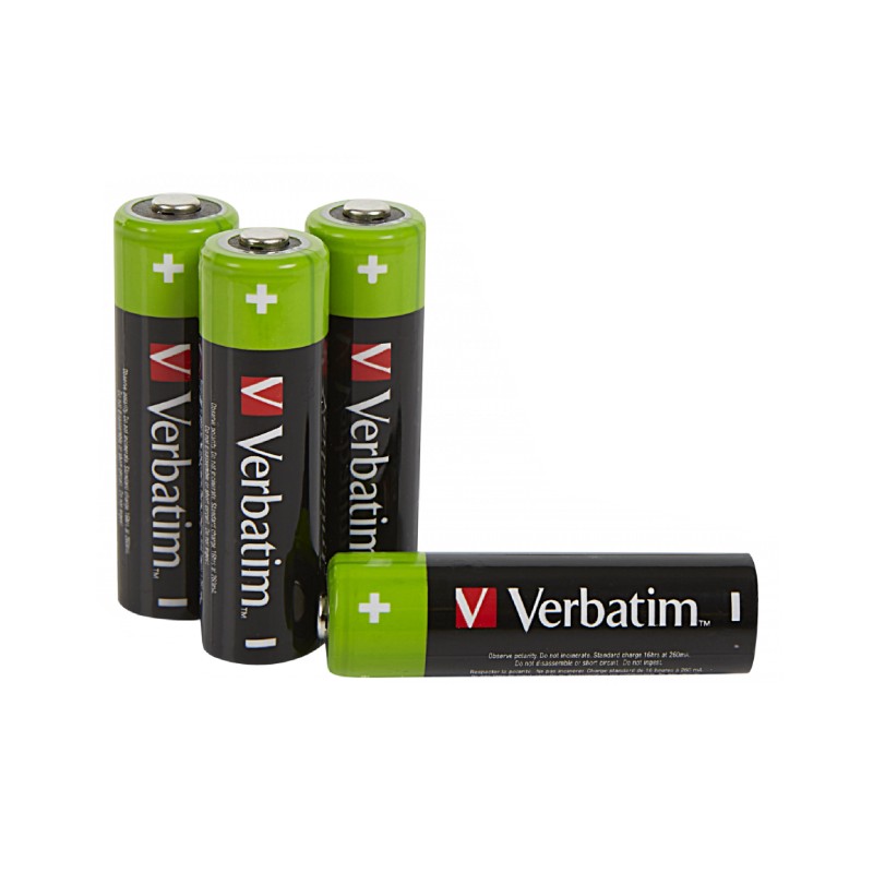 Verbatim Rechargeable AA 2500mAh Batteries (4pcs) - Rechargeable AA 2500mAh Batteries — Buy in Cyprus with Fast Delivery
