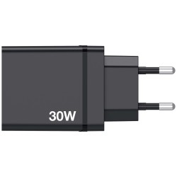 Verbatim Wall Charger - CHR-30EU1 - 30W EU Plug 1 x USBC20W 3 x USBA Black — Buy in Cyprus with Fast Delivery
