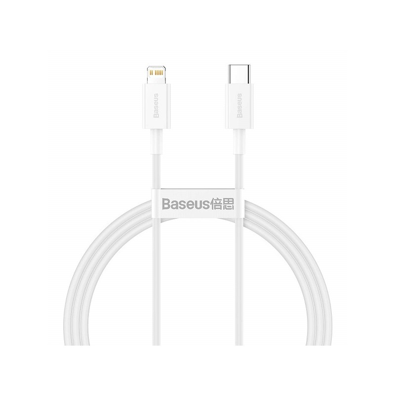 Baseus Superior Series Type-C to iP PD - 20W 1m White — Buy in Cyprus with Fast Delivery