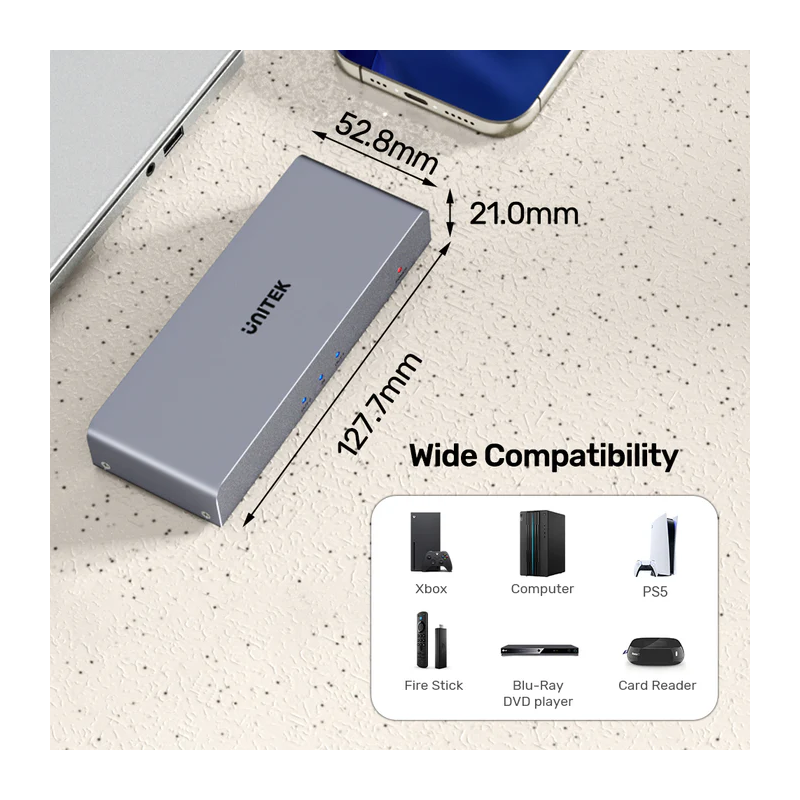 Unitek HDMI Splitter - V1130A - 1x2 4K30Hz — Buy in Cyprus with Fast Delivery