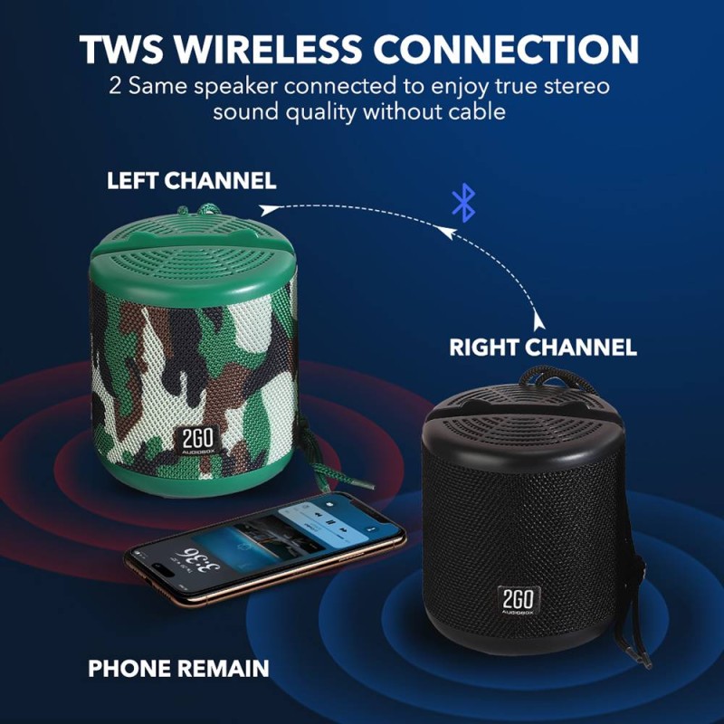 SonicGear AudioBox - 2GO-Dock100 - Portable BT FM Speaker with Dock Black — Buy in Cyprus with Fast Delivery