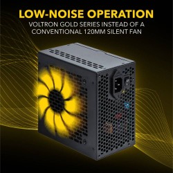 Armaggeddon Gaming PSU - 600W Certified 80+ Gold VOLTRON GOLD - Black — Buy in Cyprus with Fast Delivery