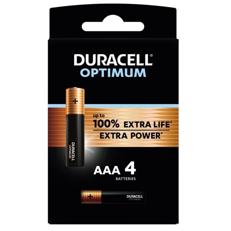 Duracell Alkaline AAA - (4pcs) Optimum — Buy in Cyprus with Fast Delivery