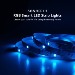 Sonoff Smart LED Light Strip - L3-5M - RGB Indoor IP54 Wi-Fi BT — Buy in Cyprus with Fast Delivery