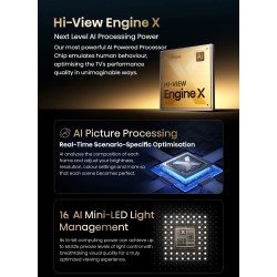 Hisense TV - 65UXKQ - 65'' 4K Smart QLED MINI LED 120hz Gaming TV — Buy in Cyprus with Fast Delivery