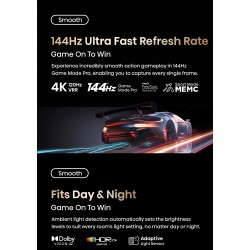 Hisense TV - 65UXKQ - 65'' 4K Smart QLED MINI LED 120hz Gaming TV — Buy in Cyprus with Fast Delivery