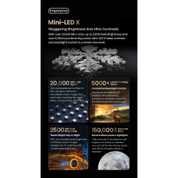 Hisense TV - 65UXKQ - 65'' 4K Smart QLED MINI LED 120hz Gaming TV — Buy in Cyprus with Fast Delivery