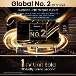 Hisense TV - 65UXKQ - 65'' 4K Smart QLED MINI LED 120hz Gaming TV — Buy in Cyprus with Fast Delivery