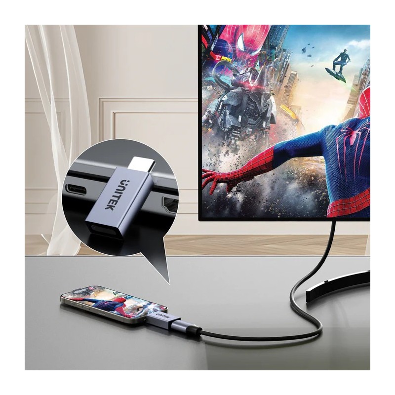 Unitek USB-C 4.0 Male to Female Adaptor - A1038 - PD240W — Buy in Cyprus with Fast Delivery