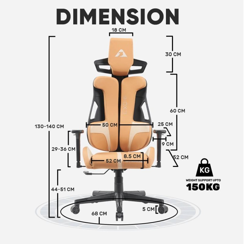 Armaggeddon Gaming Chair PU Leather - EXO-III - Nautical — Buy in Cyprus with Fast Delivery