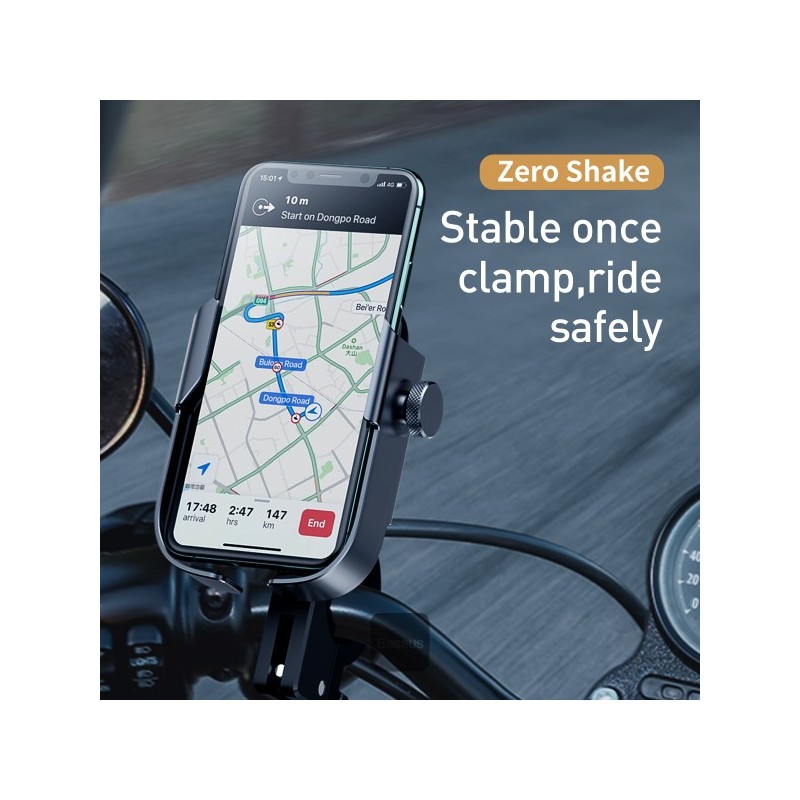 Baseus VA Motorcycle Bicycle Scooter Phone Holder - ARMOR — Buy in Cyprus with Fast Delivery