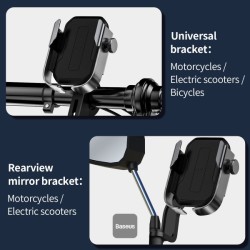 Baseus VA Motorcycle Bicycle Scooter Phone Holder - ARMOR — Buy in Cyprus with Fast Delivery