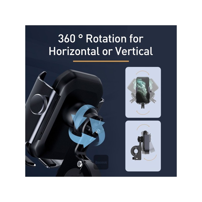 Baseus VA Motorcycle Bicycle Scooter Phone Holder - ARMOR — Buy in Cyprus with Fast Delivery