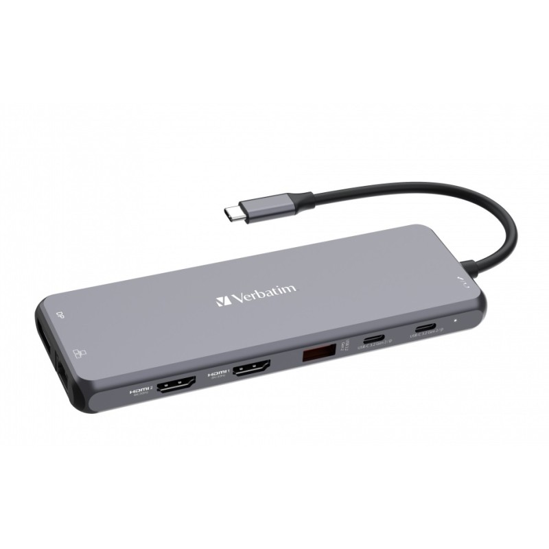 Verbatim USB-C 13-Port Hub - CMH-13 - Triple Display, 100W PD — Buy in Cyprus with Fast Delivery