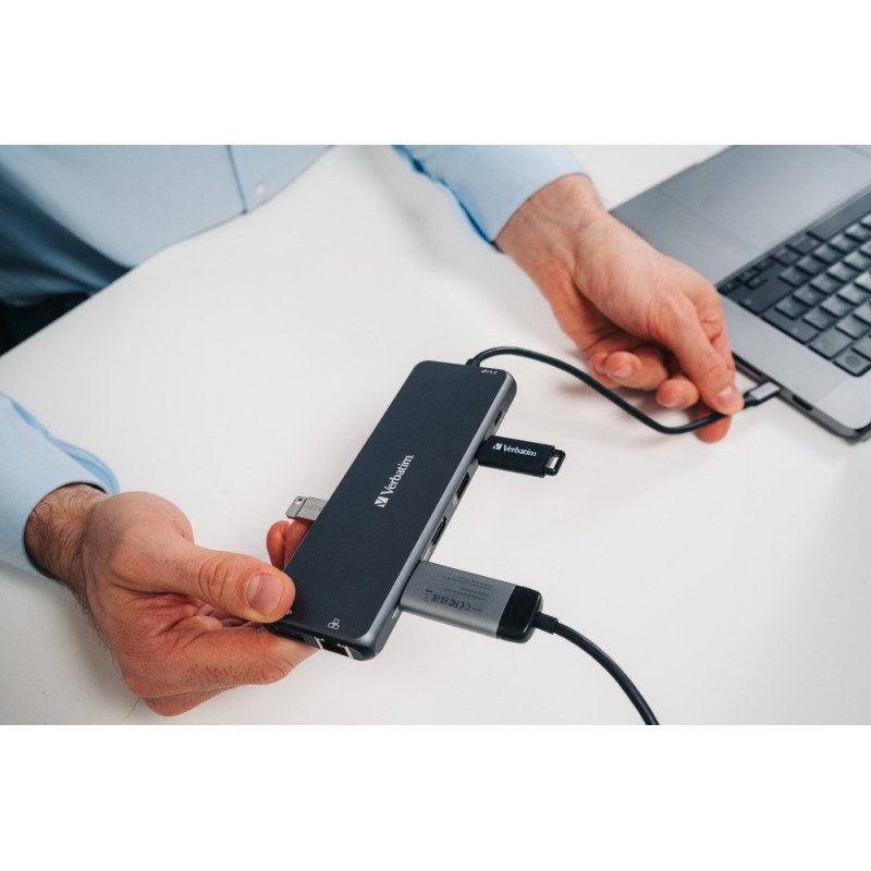 Verbatim USB-C 13-Port Hub - CMH-13 - Triple Display, 100W PD — Buy in Cyprus with Fast Delivery