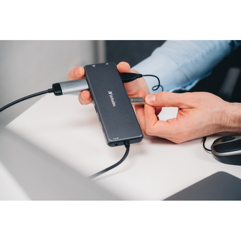 Verbatim USB-C 13-Port Hub - CMH-13 - Triple Display, 100W PD — Buy in Cyprus with Fast Delivery