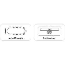 Yealink MeetingBar MS Teams Room System Android with BYOD & Screen Sharing Support - A40-010 - Remote Control MeetingBar