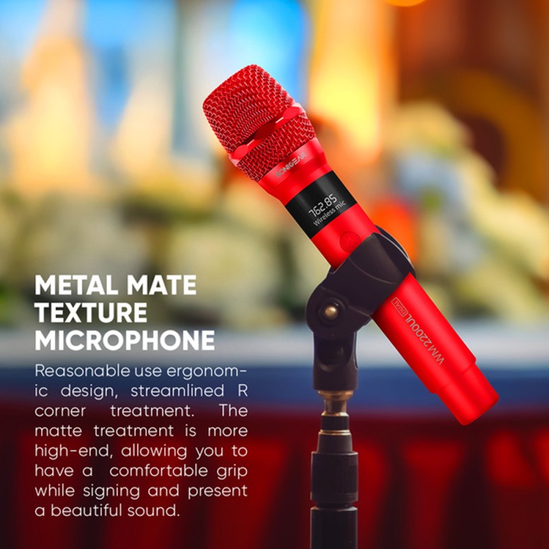 SonicGear WM2200UL - DUAL Gray 2 x Wireless 2.4GHz Rechargeable Microphone Handsets with LED Display