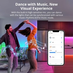 Sonoff Smart LED Light Strip RGBIC Outdoor IP54 Wi-Fi BT - L3-5M-P - RGBIC Outdoor IP54 Wi-Fi BT