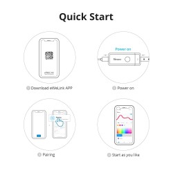 Sonoff Smart LED Light Strip RGBIC Outdoor IP54 Wi-Fi BT - L3-5M-P - RGBIC Outdoor IP54 Wi-Fi BT