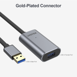 Unitek USB3.0 USB-A Active Aluminium Extension Cable - Y-3005 - 10m — Buy in Cyprus with Fast Delivery