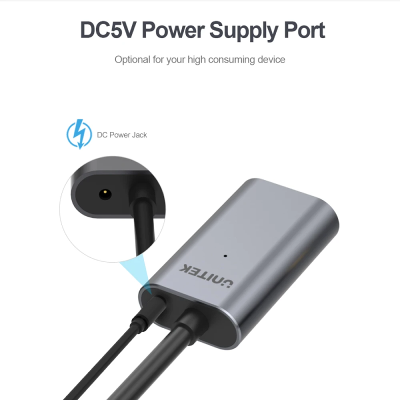 Unitek USB3.0 USB-A Active Aluminium Extension Cable - Y-3005 - 10m — Buy in Cyprus with Fast Delivery