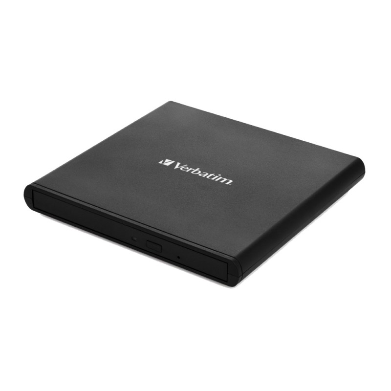 Verbatim External Slimline CD/DVD Writer - USB 2.0 Black — Buy in Cyprus with Fast Delivery