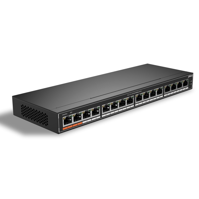 Dahua PoE Gigabit Switch 16ports 190W - SG1016P - Dahua PoE Gigabit Switch 16ports 190W — Buy in Cyprus with Fast Delivery