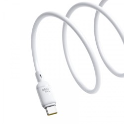 Baseus Cable USB-C to USB-C Silky Series - 1.0m 100W White — Buy in Cyprus with Fast Delivery