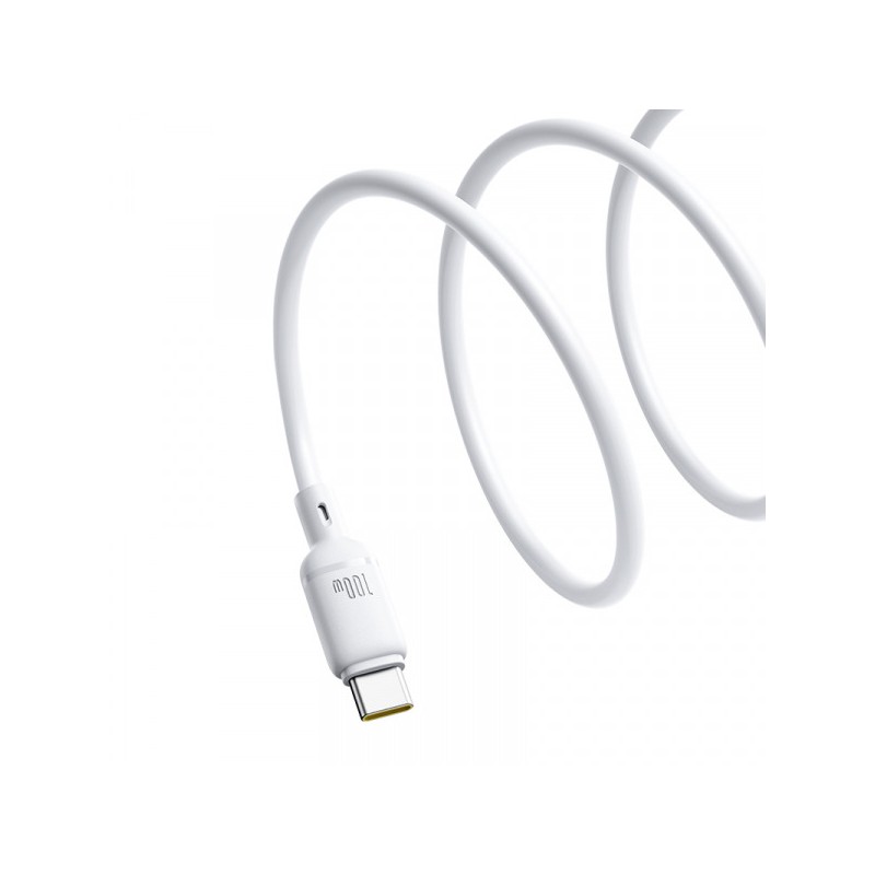 Baseus Cable USB-C to USB-C Silky Series - 1.0m 100W White — Buy in Cyprus with Fast Delivery