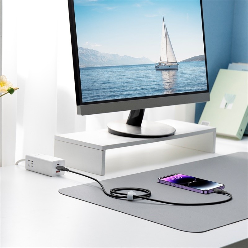 Baseus Cable Lightning to USB-C Pudding Series - 20W 1.2m Black — Buy in Cyprus with Fast Delivery