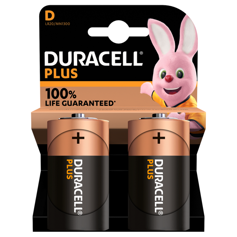 Duracell Alkaline D 2pcs Batteries Plus - D 2pcs — Buy in Cyprus with Fast Delivery
