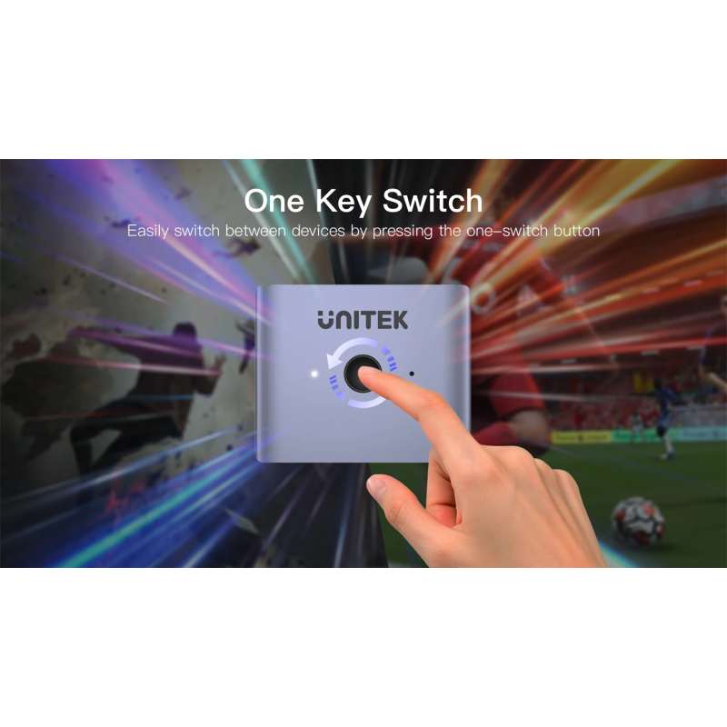 Unitek 2-Port HDMI Splitter Switch 8K - V1163A - 2-Port HDMI Splitter Switch 8K — Buy in Cyprus with Fast Delivery