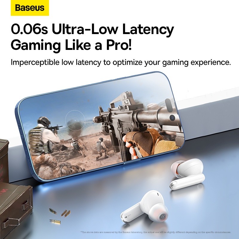 Baseus Headphones In Ear TWS ANC White - MZ10 - In Ear, TWS, ANC, White — Buy in Cyprus with Fast Delivery