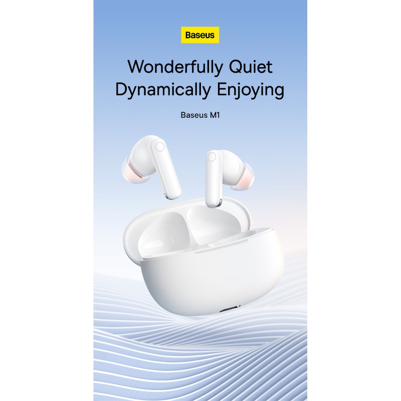 Baseus Headphones In Ear TWS ANC White - MZ10 - In Ear, TWS, ANC, White — Buy in Cyprus with Fast Delivery