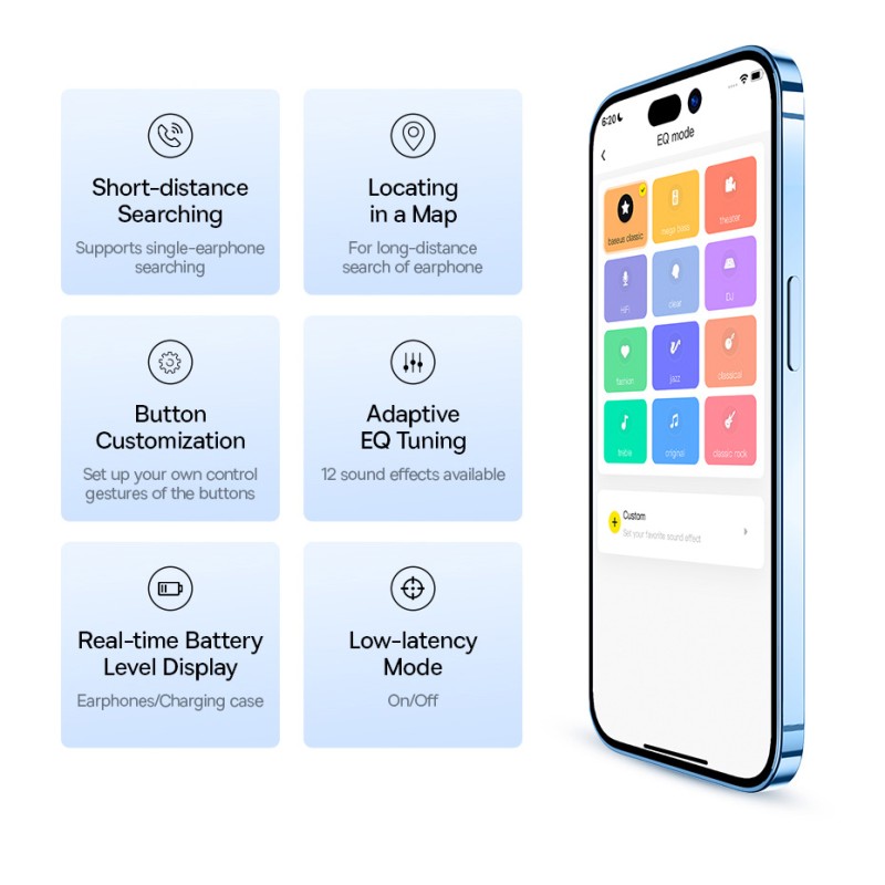 Baseus Headphones In Ear TWS ANC White - MZ10 - In Ear, TWS, ANC, White — Buy in Cyprus with Fast Delivery