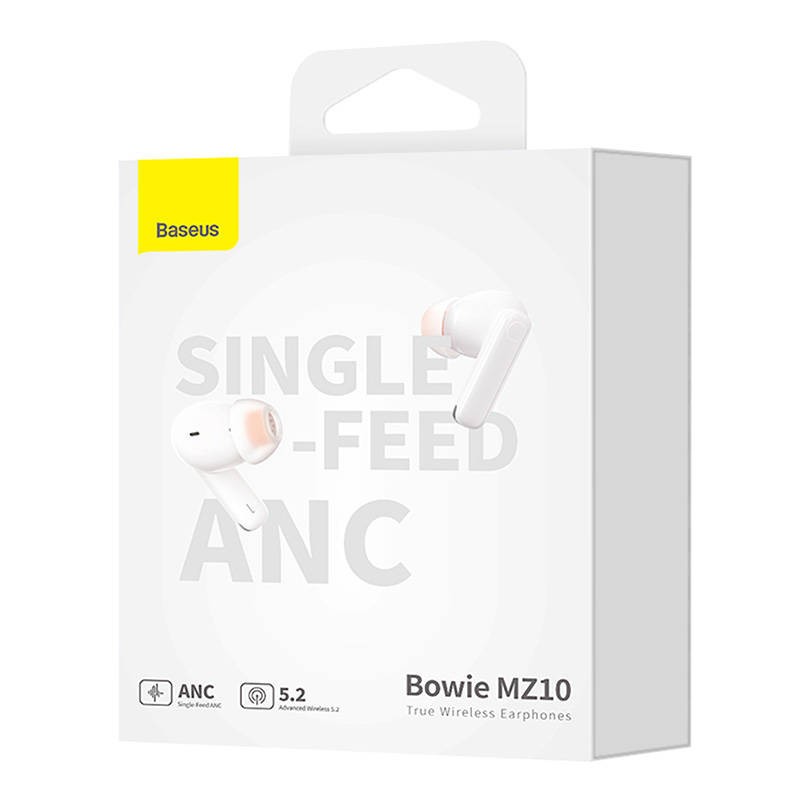 Baseus Headphones In Ear TWS ANC White - MZ10 - In Ear, TWS, ANC, White — Buy in Cyprus with Fast Delivery
