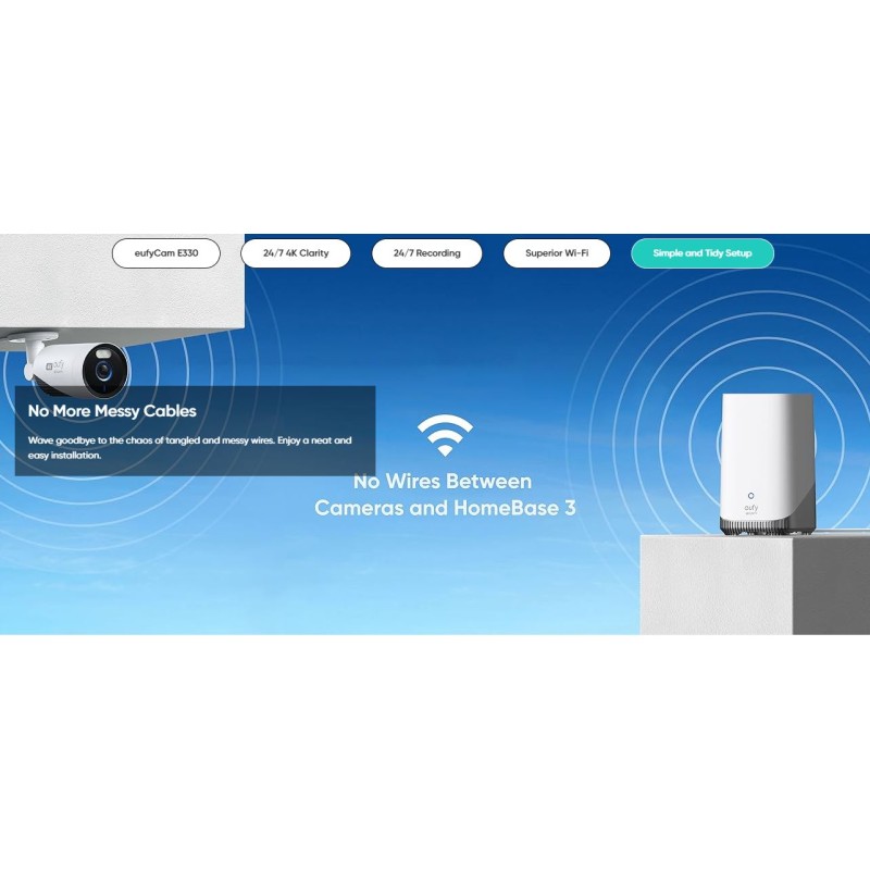 Anker Eufy Security Camera Kit - E330 - 2+1 Home Base — Buy in Cyprus with Fast Delivery