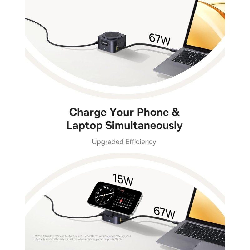 Baseus Charger - Desktop Wireless+Wired 67W PicoGo Series — Buy in Cyprus with Fast Delivery