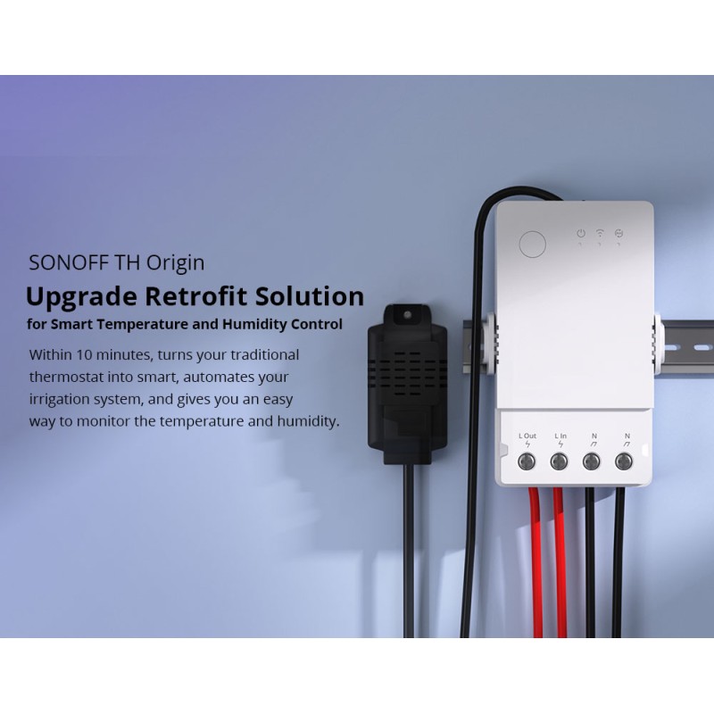 Sonoff WiFi Smart Switch TH Origin - THR316 - 16A — Buy in Cyprus with Fast Delivery
