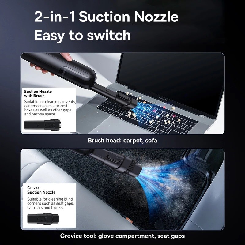 Baseus VA Vacuum Cleaner Car - A0 Pro - 35W — Buy in Cyprus with Fast Delivery