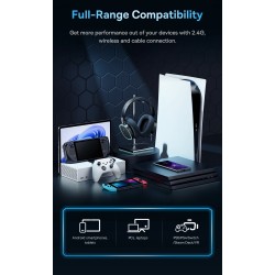 Baseus Wireless Headphones For PS5 PC Switch Gaming AeQur GH02 Black — Buy in Cyprus with Fast Delivery