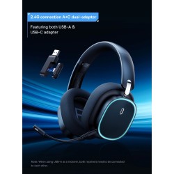 Baseus Wireless Headphones For PS5 PC Switch Gaming AeQur GH02 Black — Buy in Cyprus with Fast Delivery