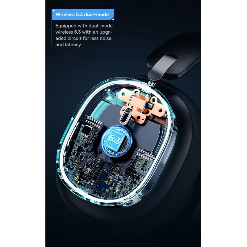 Baseus Wireless Headphones For PS5 PC Switch Gaming AeQur GH02 Black — Buy in Cyprus with Fast Delivery