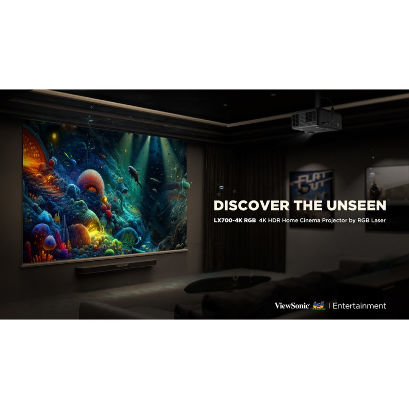 Viewsonic Projector - LX700-4K RGB - 4K HDR RGB Laser DLP 5200 Lumens HDMI eARC — Buy in Cyprus with Fast Delivery