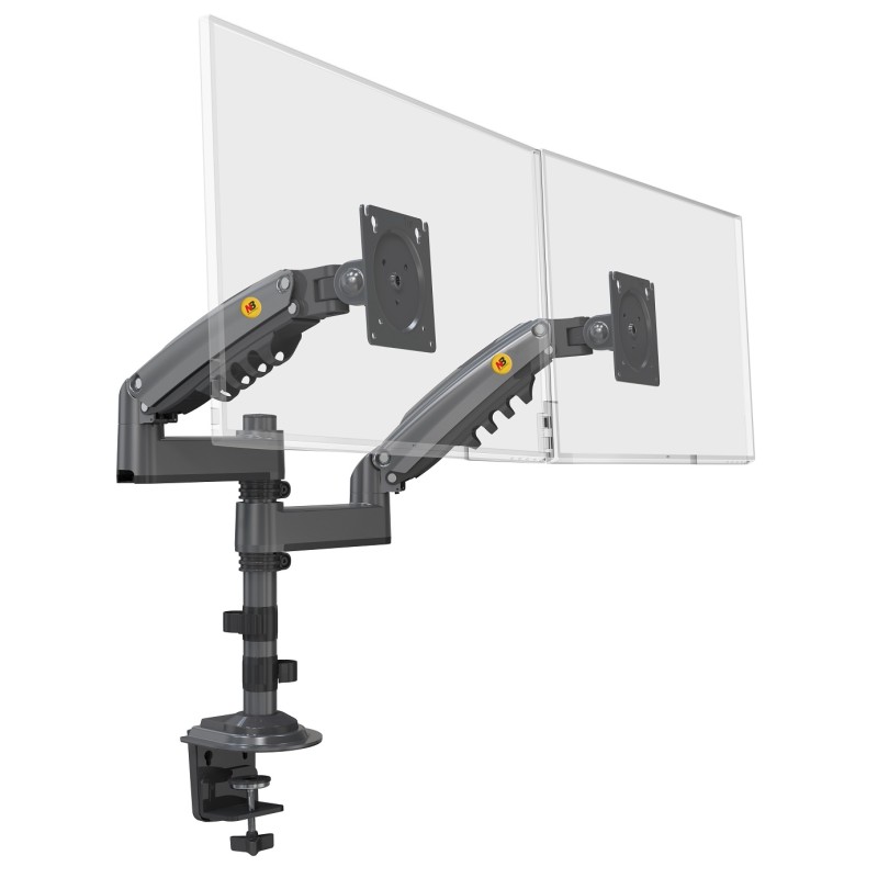 NBMounts Twin Arm Gas Desktop Monitor Mount (upgraded version) - H180 - Twin Arm Gas Desktop Monitor Mount (upgraded version)