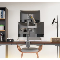 NBMounts Twin Arm Gas Desktop Monitor Mount (upgraded version) - H180 - Twin Arm Gas Desktop Monitor Mount (upgraded version)